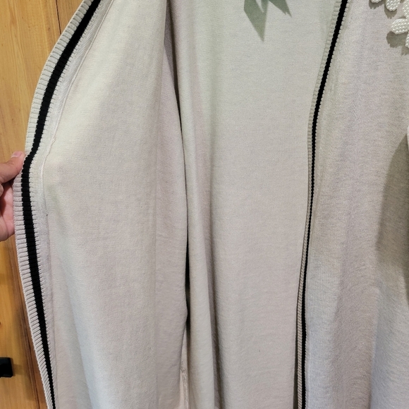 Women's Elegant Cream Cardigan - Picture 8 of 12